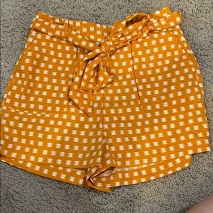 NWT Yellow Flowey Shorts